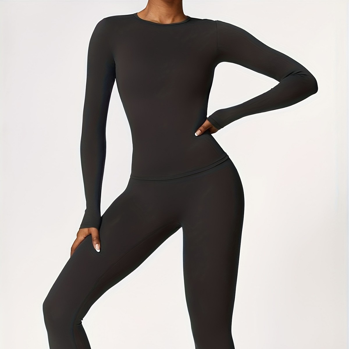 Pilates & Yoga Elastic Band - Tight-fitting yoga suit slim long-sleeved outdoor