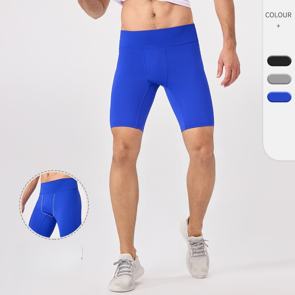 Pilates Yoga Fit - Men 5 Inch Compression Yoga Shorts