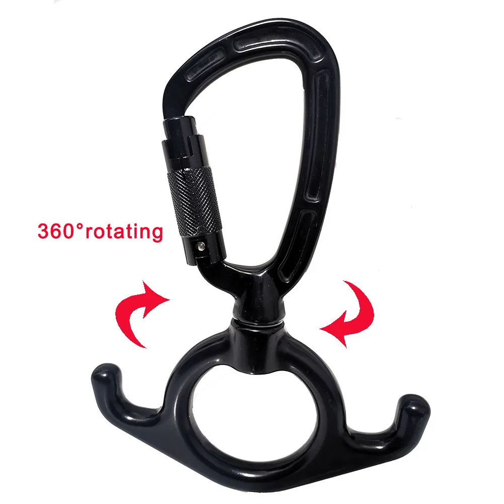 Aerial Silk Hammock - Figure 8 Carabiner Swivel 3 In