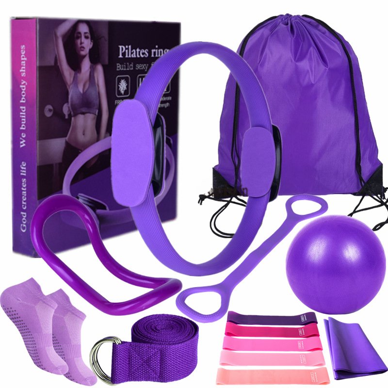 Pilates Toning Ball - 14Pcs Home Pilates Kit for Women