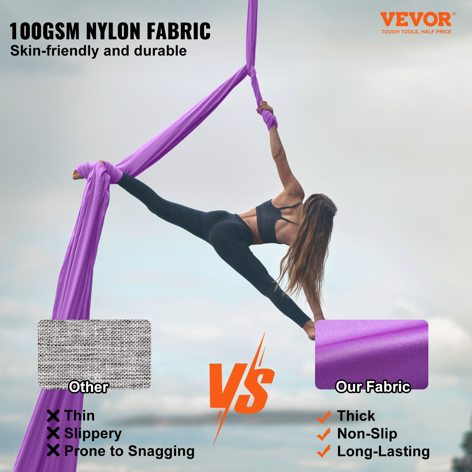 8.7/11Yards Aerial Yoga Hammoc - Aerial Silk Hammock ulasan dan harga