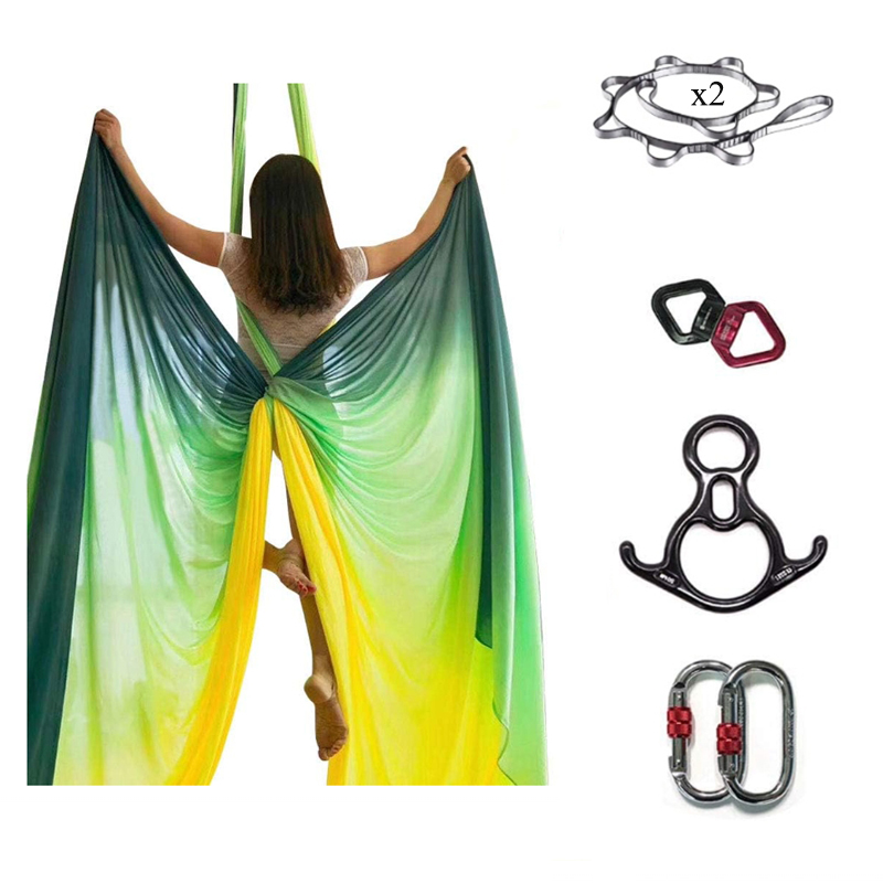 Gradient Aerial Yoga Hammock D - Aerial Silk Hammock ulasan dan harga