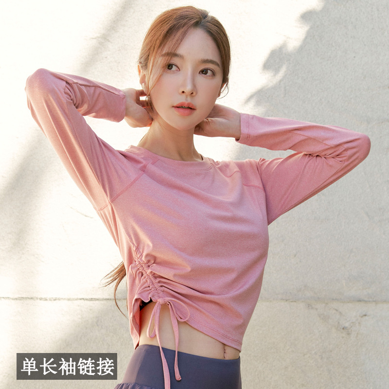 Trendy Pink Women's Long Sleev - Pilates Yoga Fit ulasan dan harga