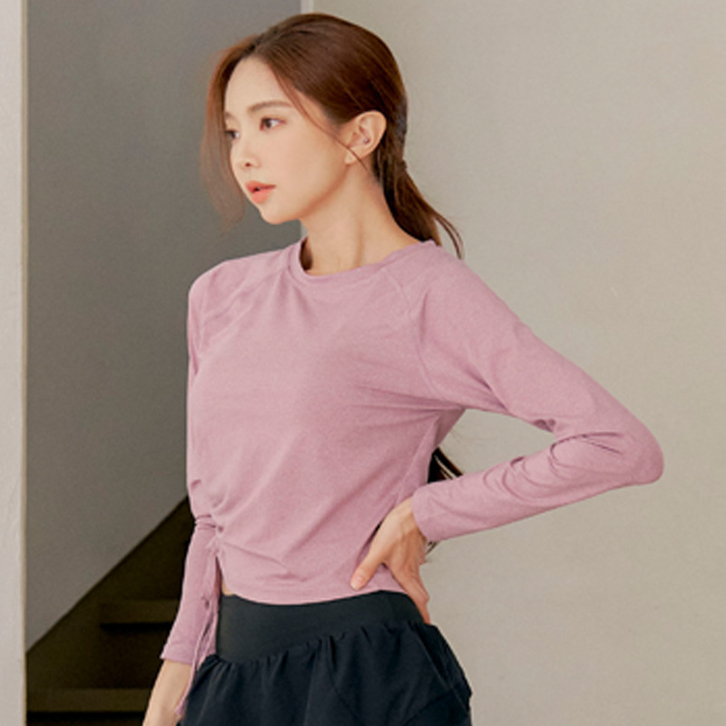 Trendy Pink Women's Long Sleev - Pilates Yoga Fit ulasan dan harga