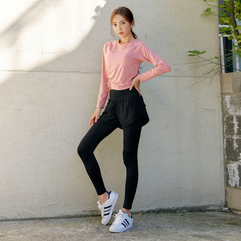 Trendy Pink Women's Long Sleev - Pilates Yoga Fit ulasan dan harga