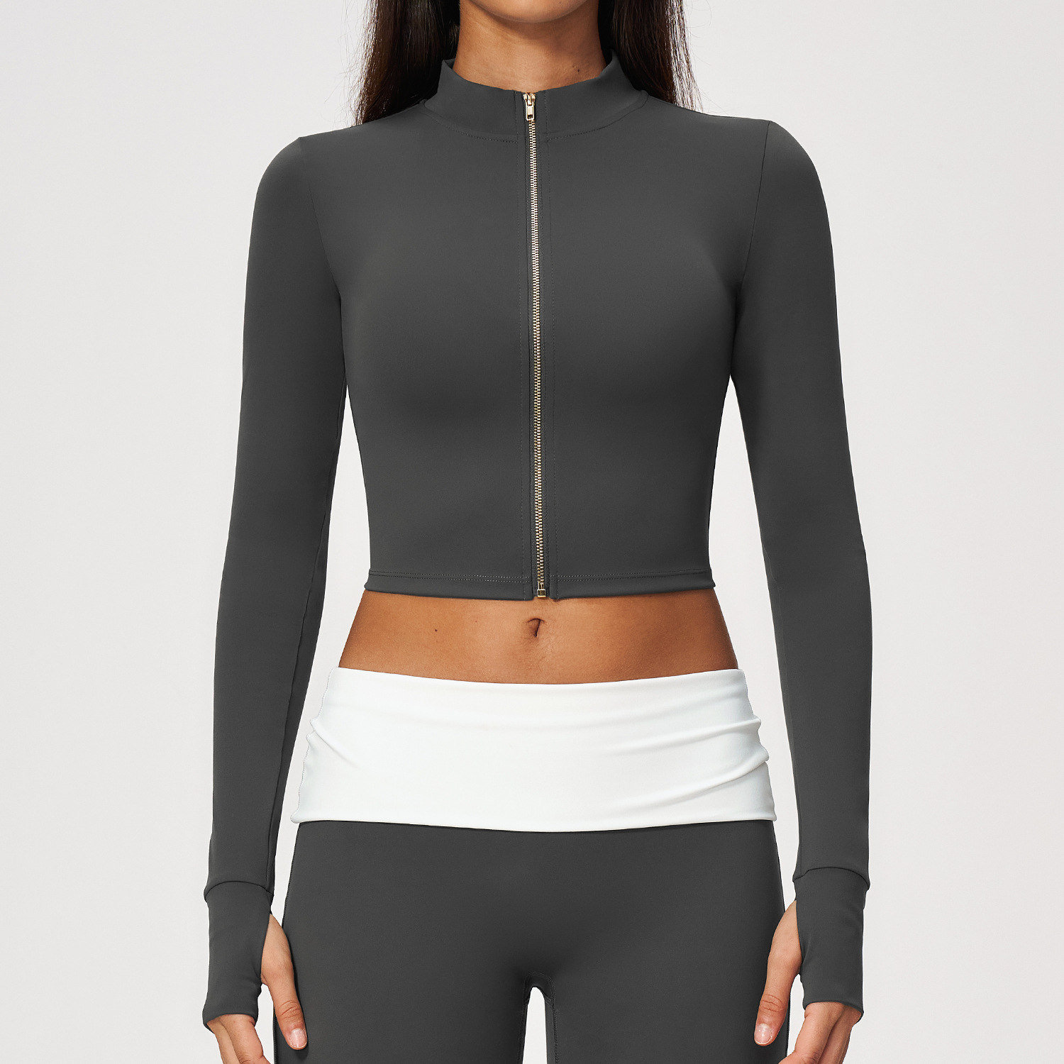 Long Sleeve Yoga Jacket Cloud  - Pilates Yoga Fit ulasan dan harga