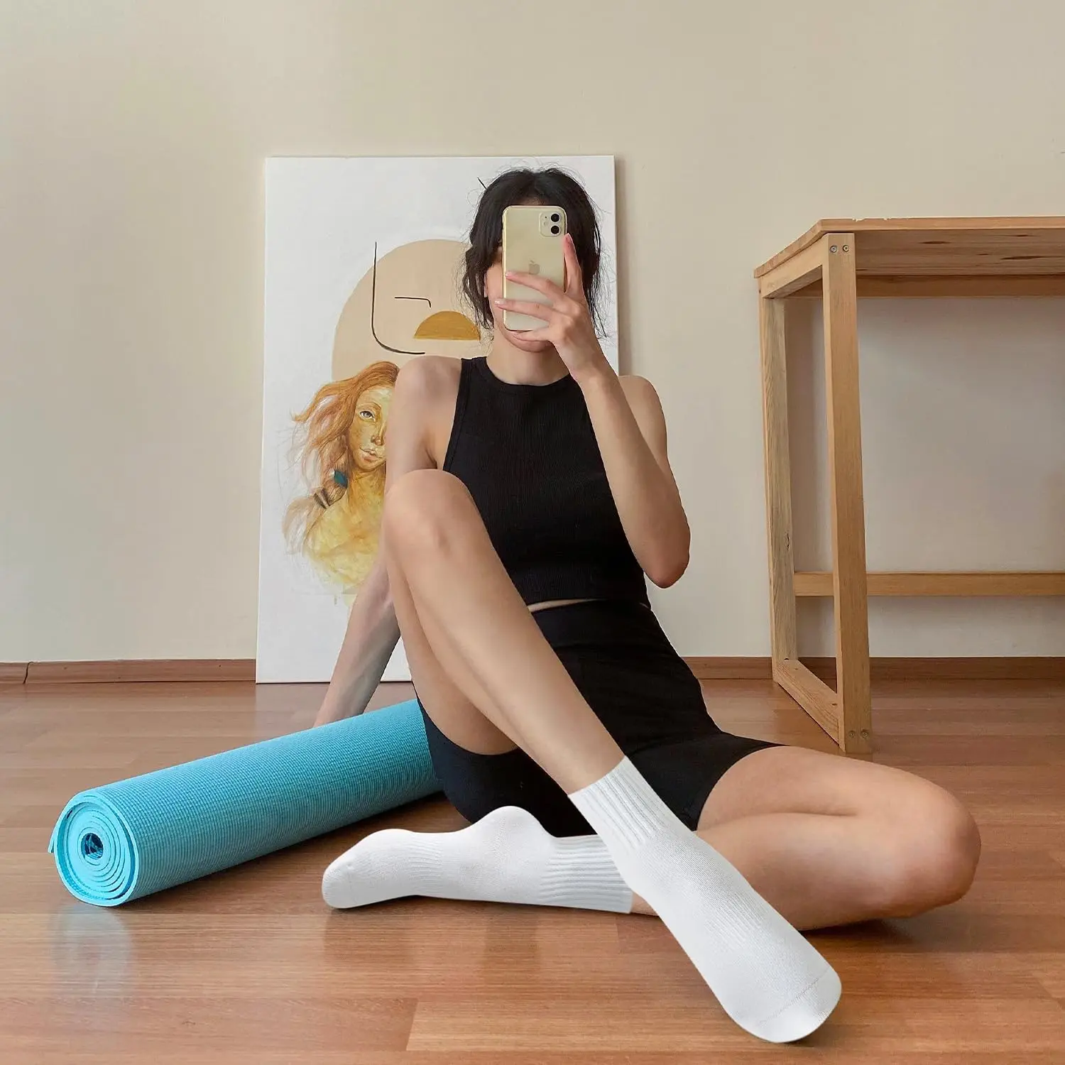 4 pairs of women's yoga socks, - Pilates & Yoga Elastic Band ulasan dan harga