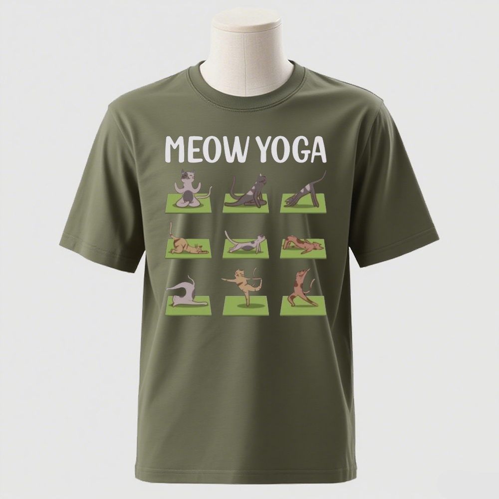 Cat Yoga Shirt Funny Casual Te - Pilates Yoga Instructor ulasan dan harga