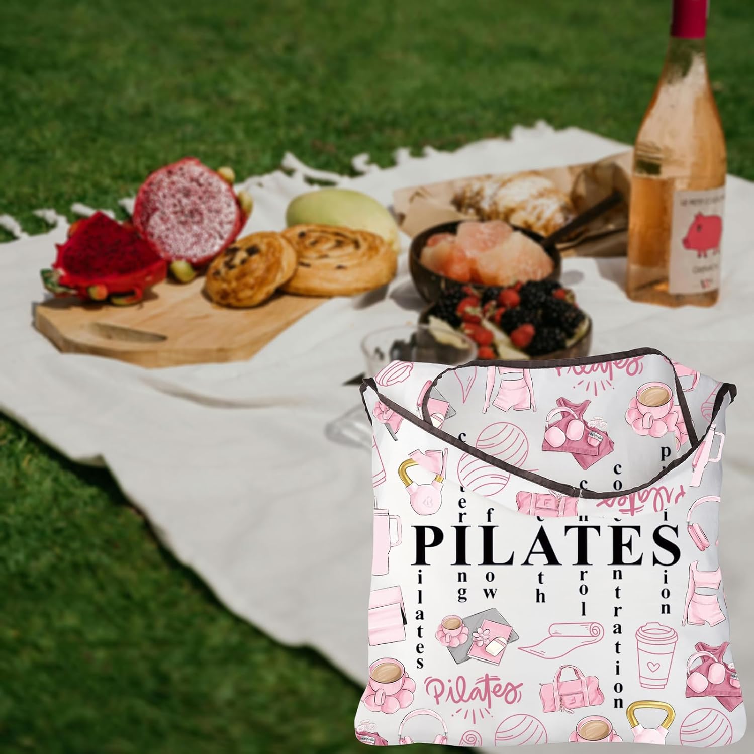 Pink Pilates Tote Bag Gifts fo - Pilates Yoga Instructor ulasan dan harga