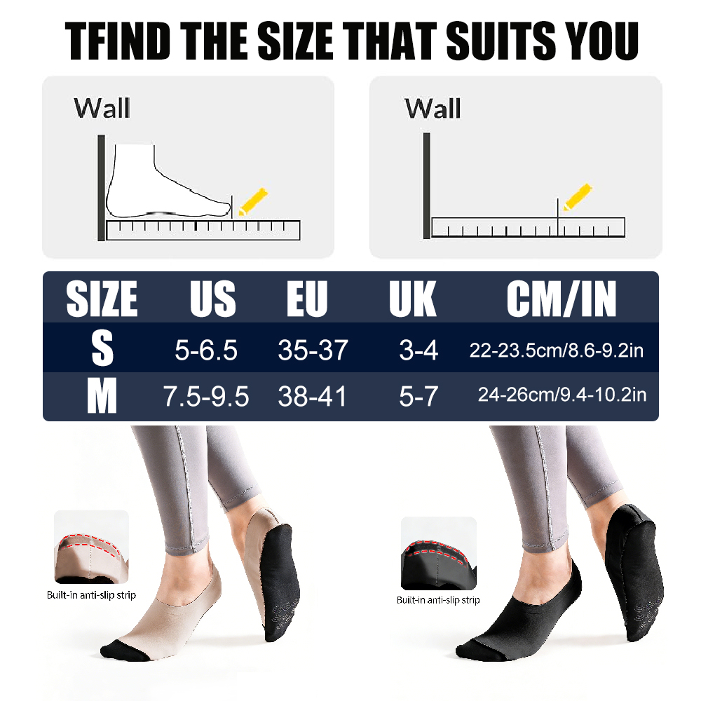 1Pair Women Non Slip Grip Sock - Pilates Yoga Footwear ulasan dan harga