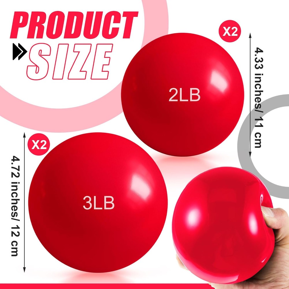1lb-5lb Weighted Toning Balls  - Pilates Toning Ball ulasan dan harga
