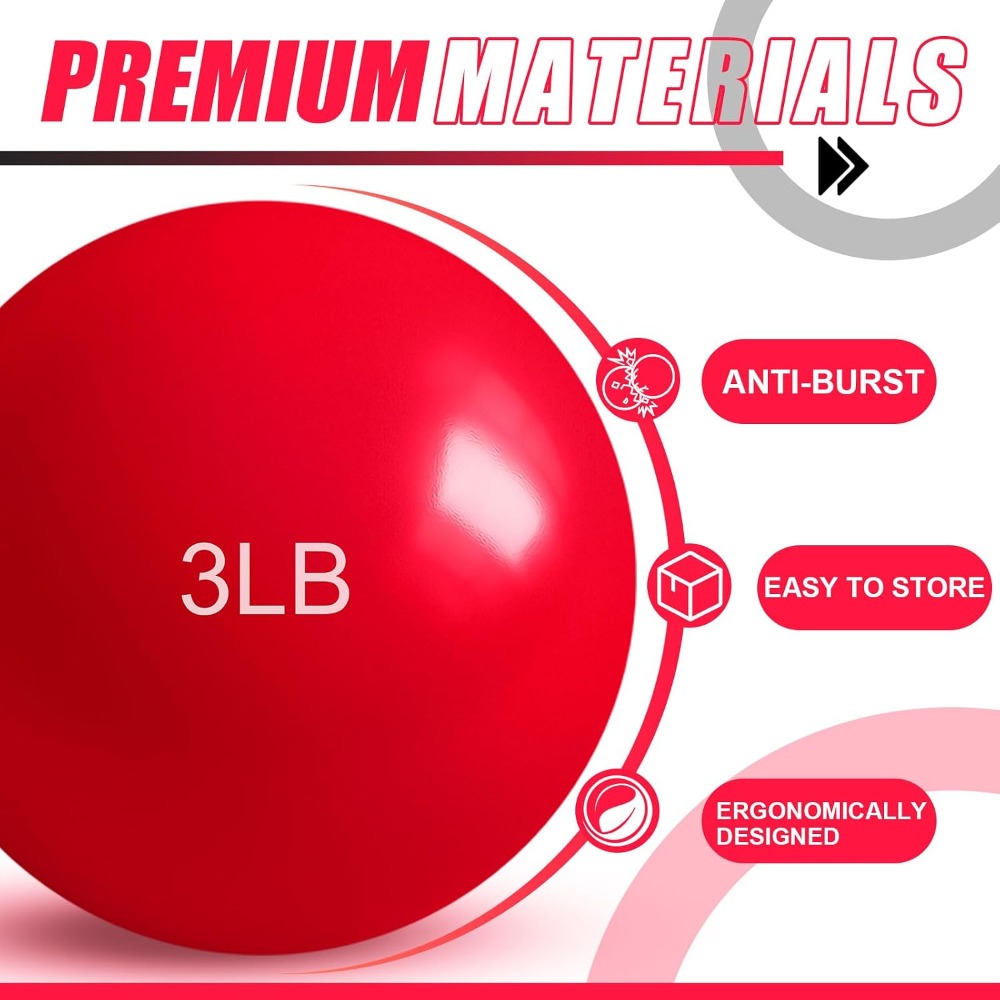 1lb-5lb Weighted Toning Balls  - Pilates Toning Ball ulasan dan harga