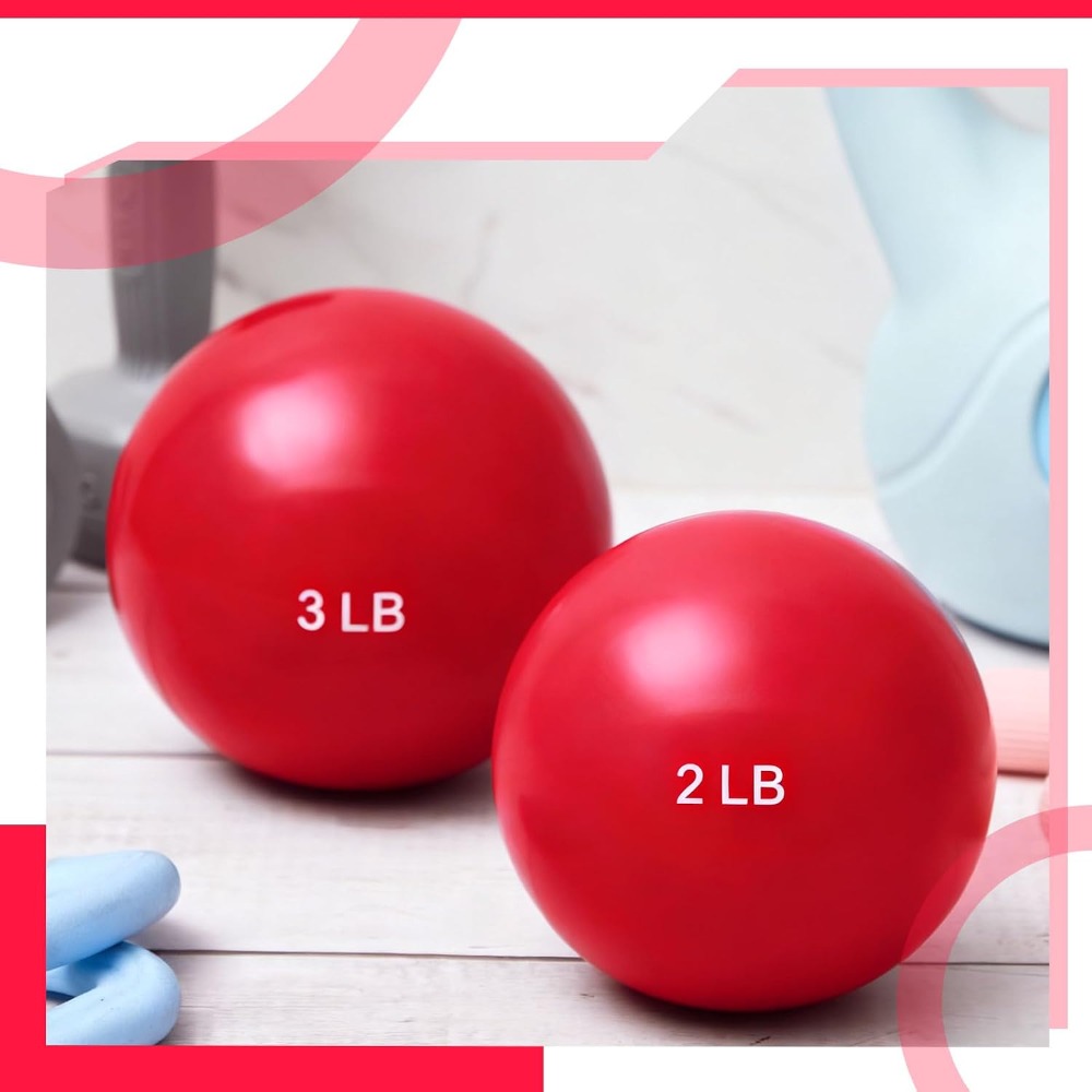 1lb-5lb Weighted Toning Balls  - Pilates Toning Ball ulasan dan harga