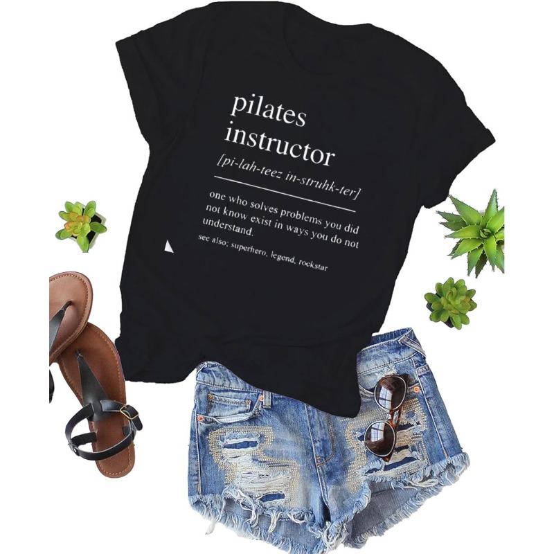 Pilates Instructor Cotton T-sh - Pilates Yoga Instructor ulasan dan harga