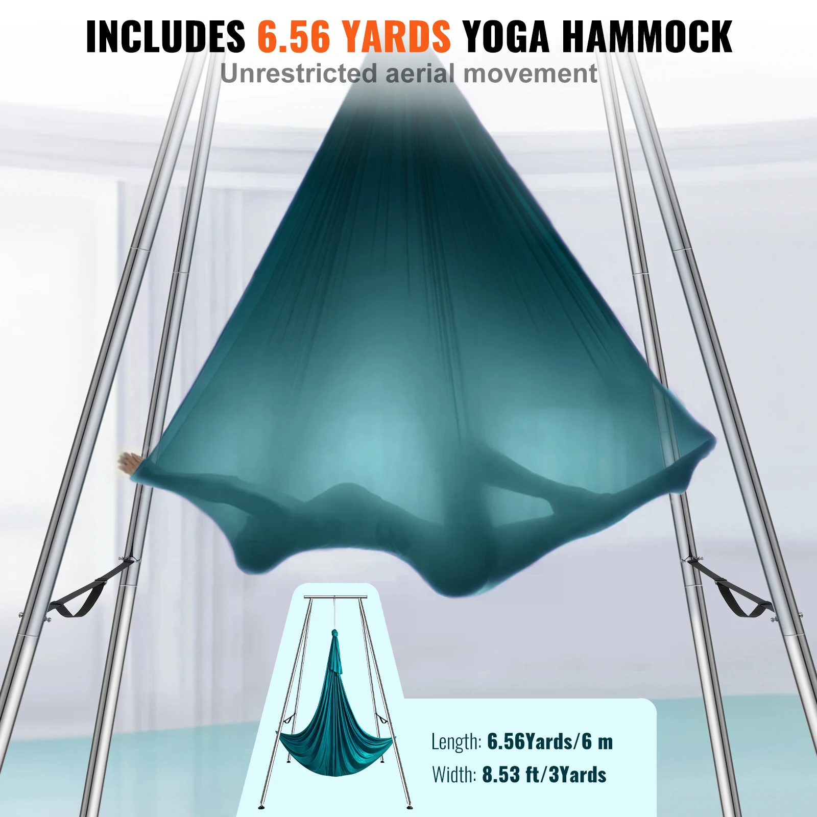 with 6.6 Yards Aerial Silks Ma - Aerial Silk Hammock ulasan dan harga