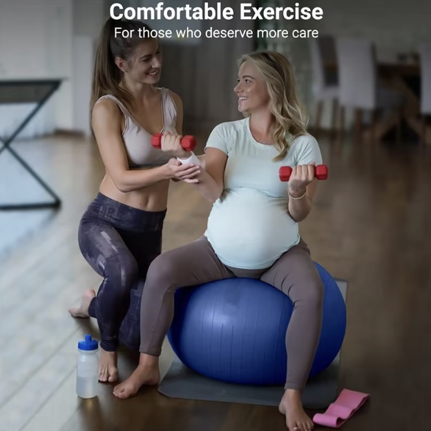Yoga Ball 75cm Explosion-proof - Pilates Toning Ball ulasan dan harga
