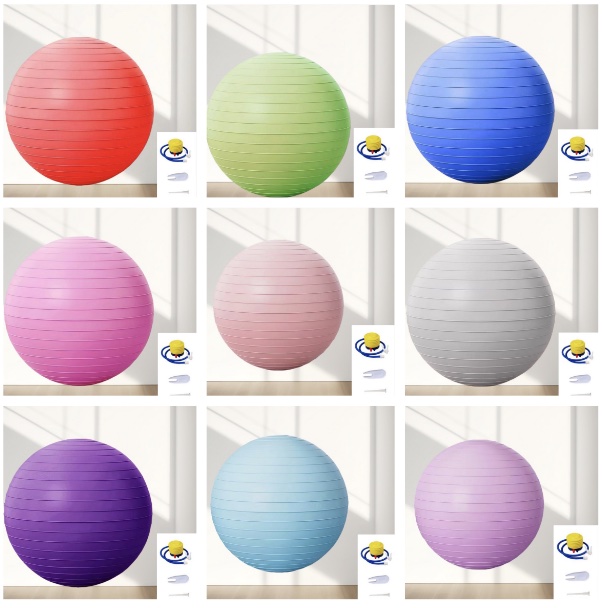 Yoga Ball 75cm Explosion-proof - Pilates Toning Ball ulasan dan harga