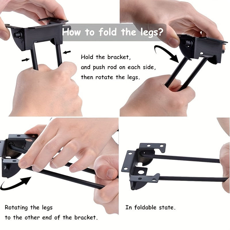 4pcs Foldable Hairpin Legs Met - Inversion Table Fold ulasan dan harga
